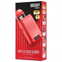 Электронная сигарета Brusko - Minican Plus Slider (Красный)