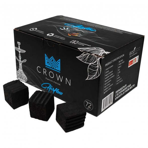 Уголь Crown Airflow (25 мм, 72 кубика) купить в Новосибирске