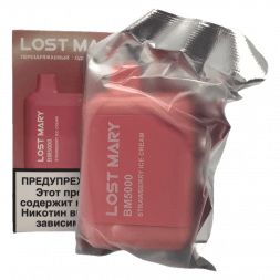LOST MARY BM - Клубничное Мороженое (Strawberry Ice Cream, 5000 затяжек)
