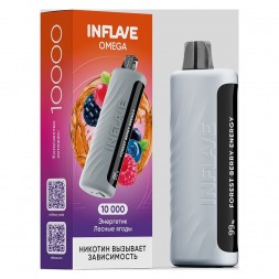 INFLAVE OMEGA - Энергетик Лесные Ягоды (Forest Berry Energy, 10000 затяжек)