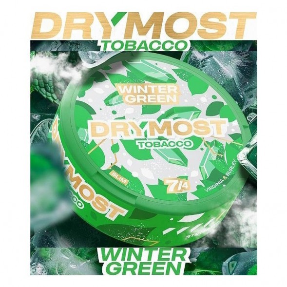 Табак жевательный DryMost - Winter Green (12 грамм) купить в Новосибирске