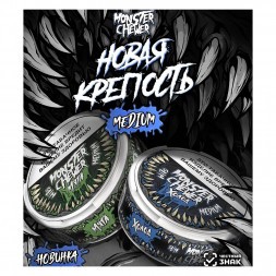 Табак жевательный Monster Chewer - Medium Мята (10 грамм)