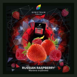 Табак Spectrum Hard - Russian Raspberry (Малина Клубника, 100 грамм)