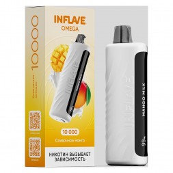 INFLAVE OMEGA - Сливочное Манго (Mango Milk, 10000 затяжек)