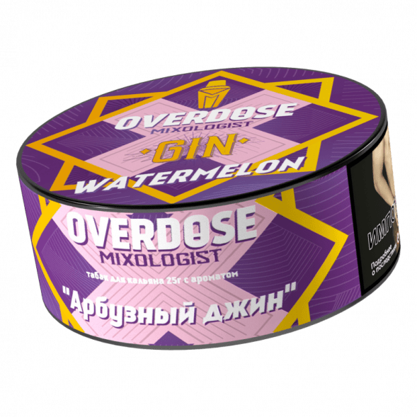 Табак Overdose - Gin Watermelon (Арбузный Джин, 25 грамм) купить в Новосибирске