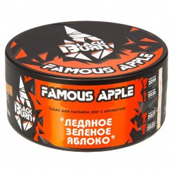 Табак BlackBurn - Famous apple (Зеленое Яблоко со Льдом, 100 грамм)