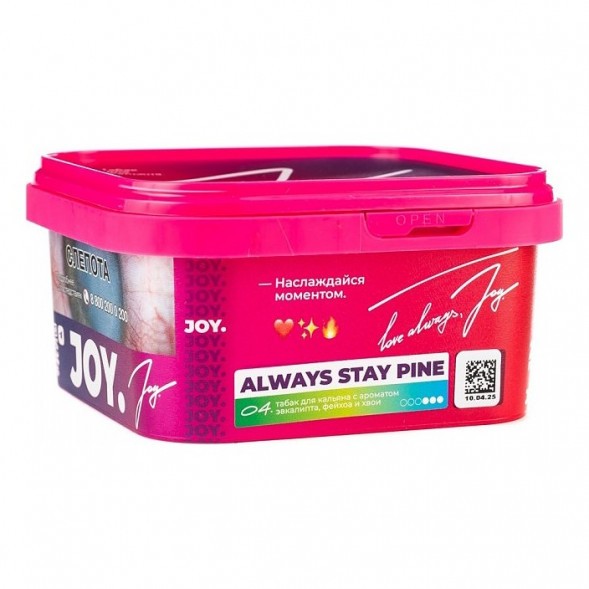 Табак Joy - Always Stay Pine (Эвкалипт, Фейхоа и Хвоя, 200 грамм) купить в Новосибирске