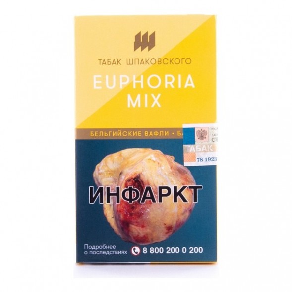 Табак Шпаковский - Euphoria Mix  (Бельгийский Вафли Банан, 40 грамм) купить в Новосибирске