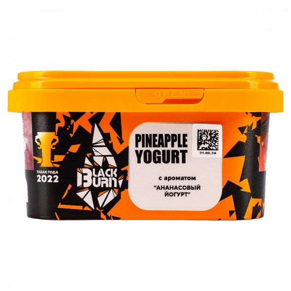 Табак BlackBurn - Pineapple Yogurt (Ананасовый Йогурт, 200 грамм) купить в Новосибирске