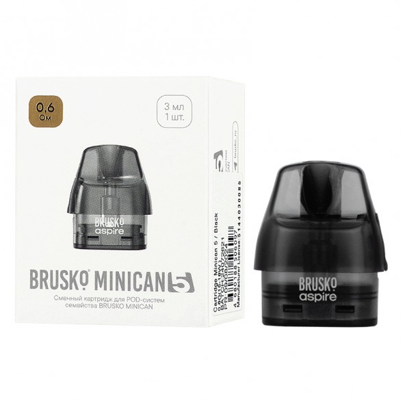 Сменный картридж Brusko - Minican 5 (0.6 Ом) купить в Новосибирске