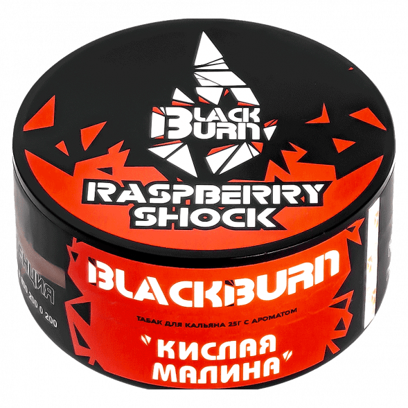 Табак BlackBurn - Raspberry Shock (Кислая Малина, 25 грамм) купить в Новосибирске