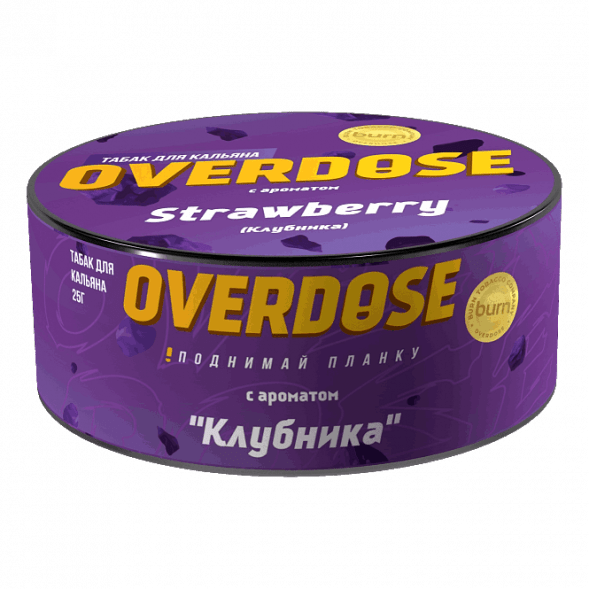 Табак Overdose - Strawberry (Клубника, 25 грамм) купить в Новосибирске