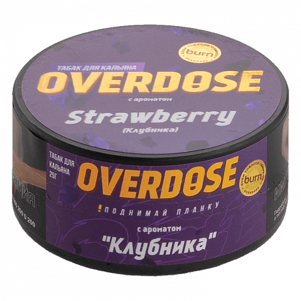 Табак Overdose - Strawberry (Клубника, 25 грамм) купить в Новосибирске