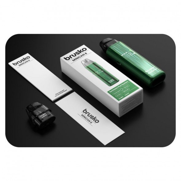 Электронная сигарета Brusko - Minican 6 (Рубиновый - Crimson Red) купить в Новосибирске