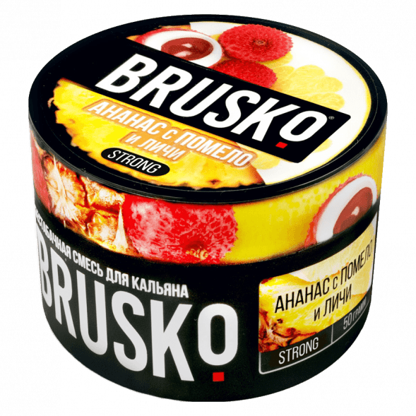 Смесь Brusko Strong - Ананас с Помело и Личи (50 грамм) купить в Новосибирске