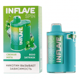 INFLAVE SPIN - Свежая Мята (8000 затяжек)