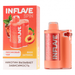 INFLAVE SPIN - Персиковый Чай (8000 затяжек)