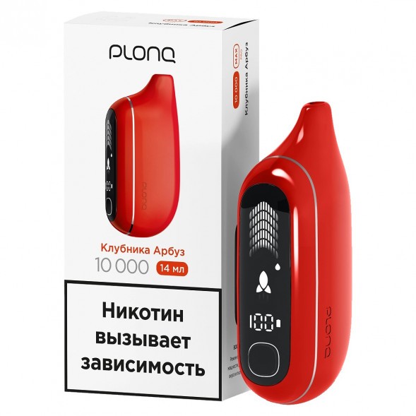 PLONQ MAX PRO - Клубника Арбуз (10000 затяжек) купить в Новосибирске