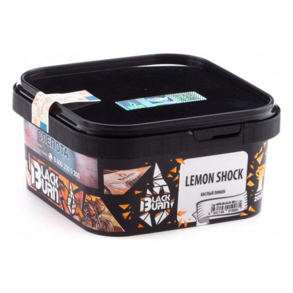 Табак BlackBurn - Lemon Shock (Кислый Лимон, 200 грамм) купить в Новосибирске