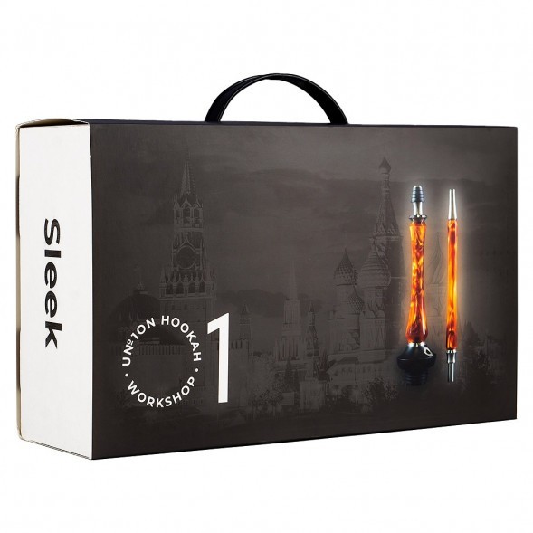 Кальян UNION - Sleek PVD Black (Чёрный, Без Колбы) купить в Новосибирске