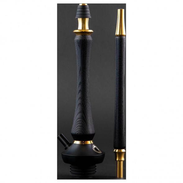 Кальян UNION - Sleek PVD Black (Чёрный, Без Колбы) купить в Новосибирске