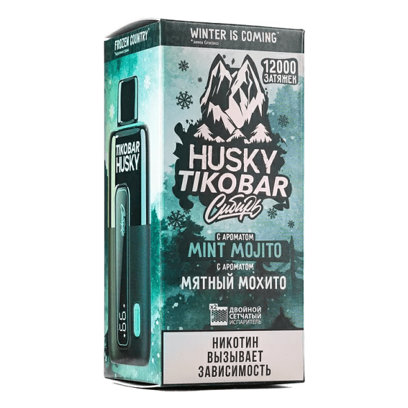 TIKOBAR HUSKY Сибирь - Мятный Мохито (Mint Mojito, 12000 затяжек) купить в Новосибирске
