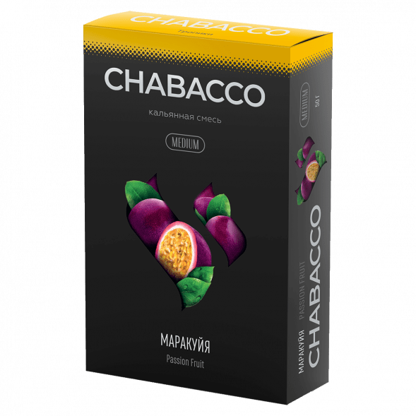Смесь Chabacco MEDIUM - Passion Fruit (Маракуйя, 50 грамм) купить в Новосибирске