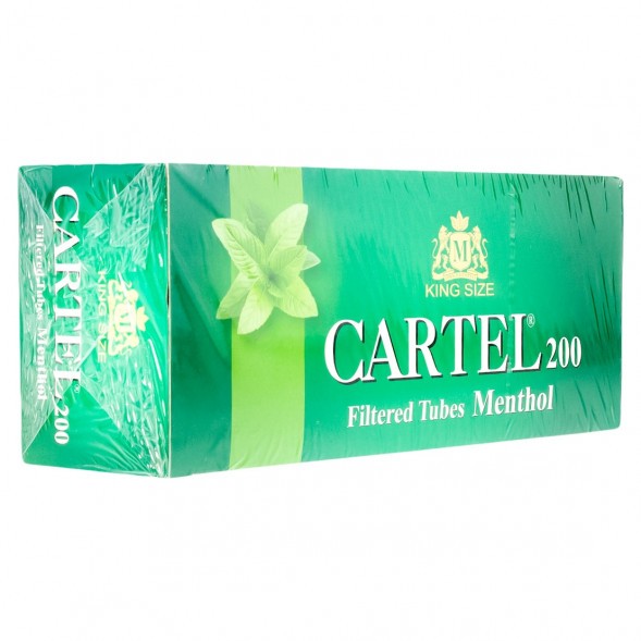Гильзы сигаретные Cartel - Menthol 84x20 мм (200 штук) купить в Новосибирске