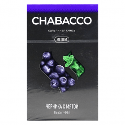 Смесь Chabacco MEDIUM - Blueberry Mint (Черника с Мятой, 40 грамм)