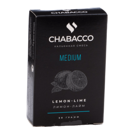 Смесь Chabacco MEDIUM - Lemon-Lime (Лимон - Лайм, 50 грамм) купить в Новосибирске