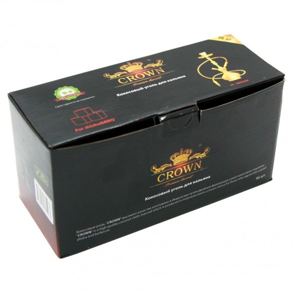 Уголь Crown (22 мм, 96 кубиков) купить в Новосибирске