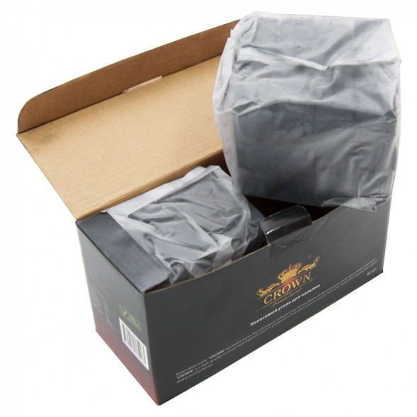 Уголь Crown (22 мм, 96 кубиков) купить в Новосибирске