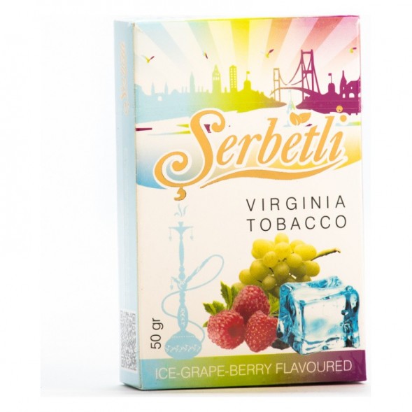 Табак Serbetli - Ice Grape Berry (Виноград Ягоды со Льдом, 50 грамм, Акциз) купить в Новосибирске