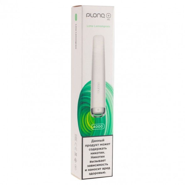 PLONQ PLUS PRO - Лайм Лемонграсс (Lime Lemongrass, 4000 затяжек) купить в Новосибирске