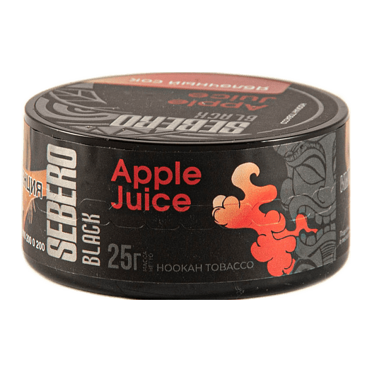 Табак Sebero Black - Apple Juice (Яблочный Сок, 25 грамм) купить в Новосибирске