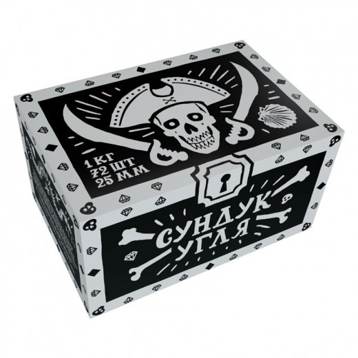 Уголь Хулиган - Сундук Угля (25 мм, 72 кубика) — 