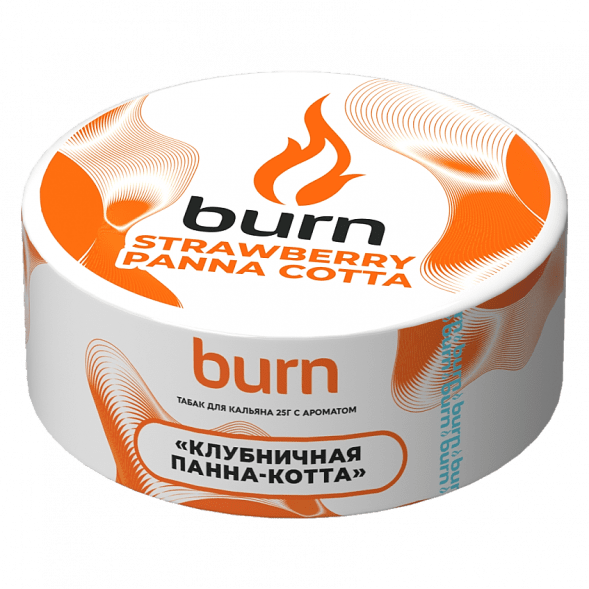Табак Burn - Strawberry Panna-Cotta (Клубничная Панна-котта, 25 грамм) купить в Новосибирске