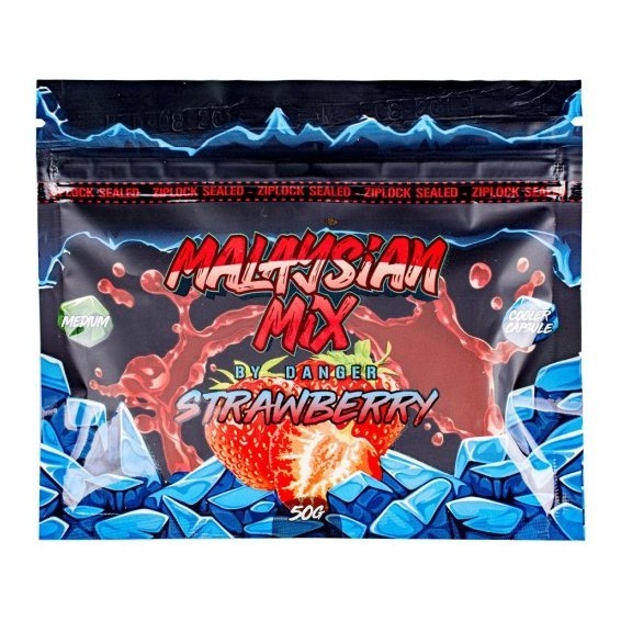 Смесь Malaysian Mix Medium - Strawberry (Клубника, 50 грамм) купить в Новосибирске