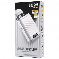 Электронная сигарета Brusko - Minican Plus Slider (Белый)