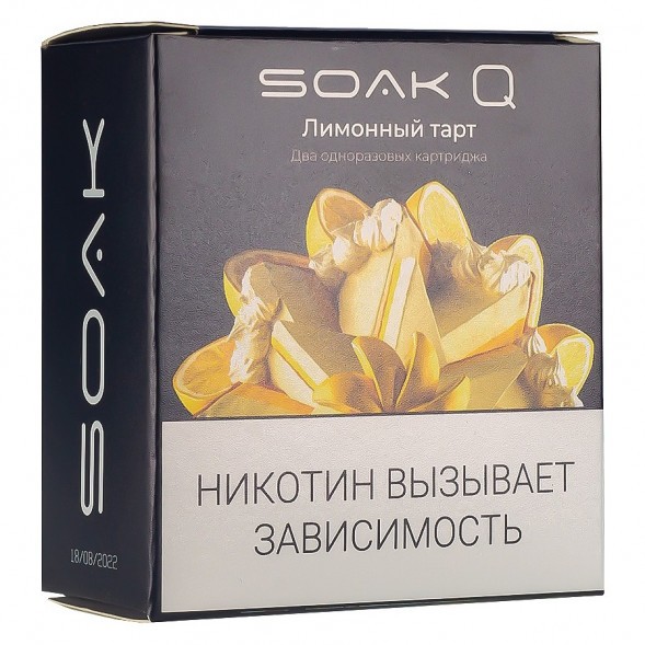 Картридж SOAK Q - Лимонный Тарт (1500 затяжек х 2 шт.) купить в Новосибирске